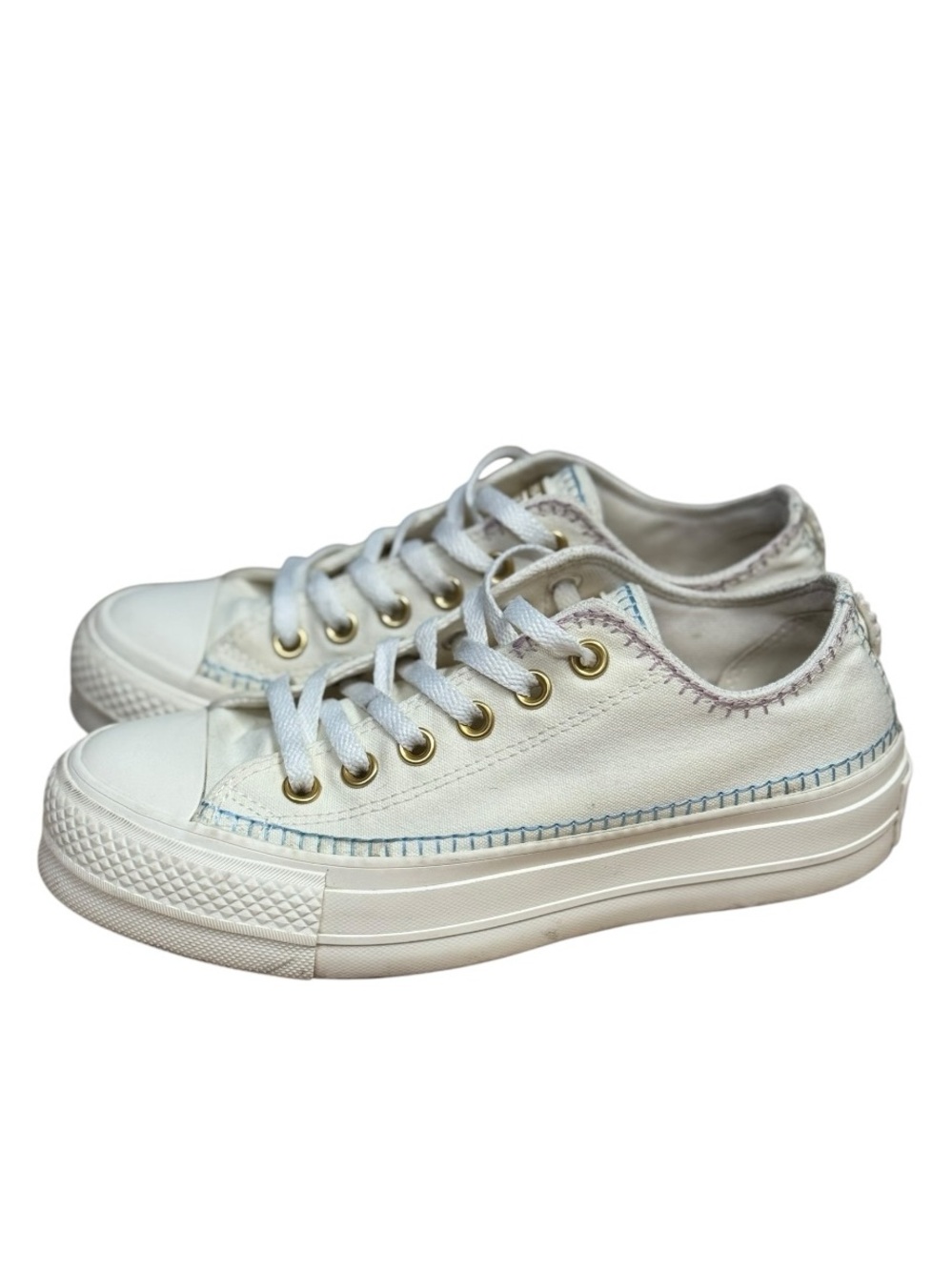 Converse Chuck Taylor All Star Lift Crafted Stitch Platform Sneakers US 7 UK 5